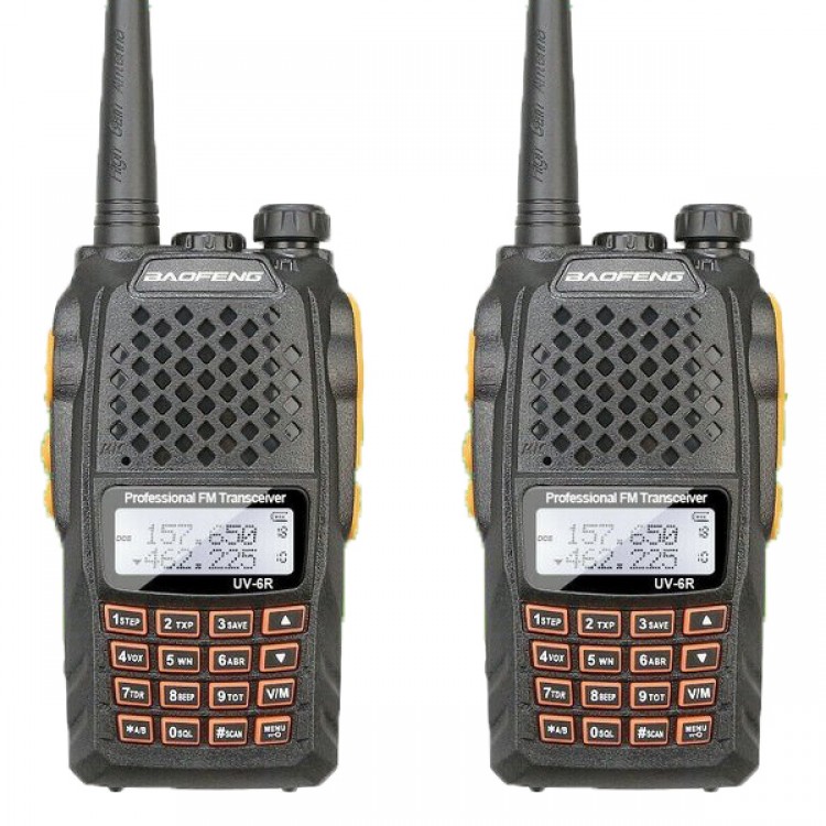 2 Броя Двубандова Радиостанция Baofeng UV-6R 2 Броя Двубандова Радиостанция Baofeng UV-6R