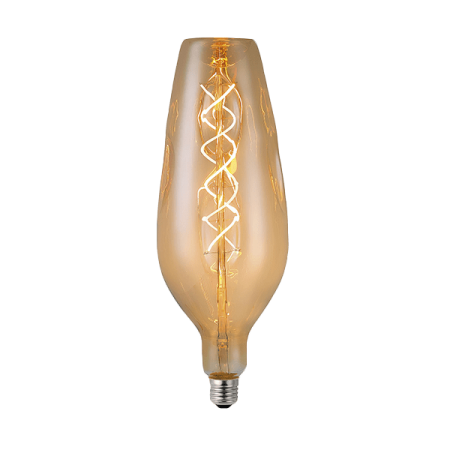 2 БРОЯ LED ВИНТИДЖ ЛАМПА ДИМИРУЕМА 4W E27 2200K D120 ЗЛАТО