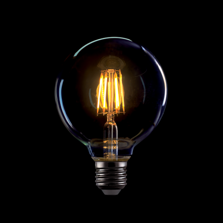 4 БРОЯ LED ВИНТИДЖ ЛАМПА ДИМИРУЕМА G95-8W E27 2800-3200K