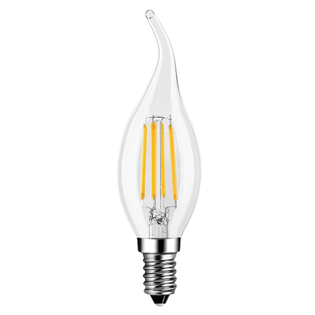 5 БРОЯ ДИМИРУЕМА LED FILAMENT ЛАМПА FLAME 5W E14 2700K