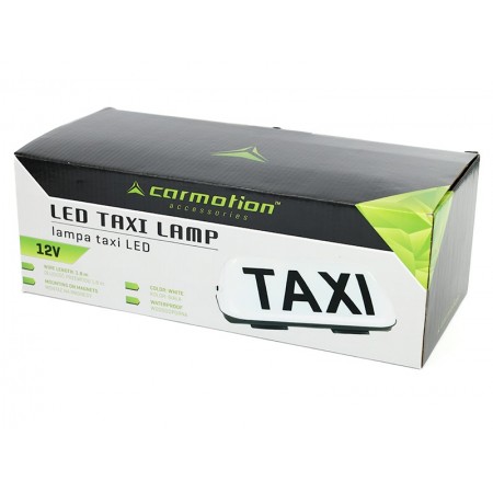 LED лампа TAXI 12V с бяла светлина, магнитно закрепване и захранващ кабел 1,8 м