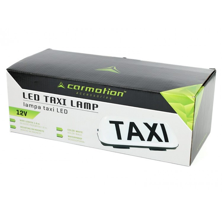 LED лампа TAXI 12V с бяла светлина, магнитно закрепване и захранващ кабел 1,8 м LED лампа TAXI 12V с бяла светлина, магнитно закрепване и захранващ кабел 1,8 м