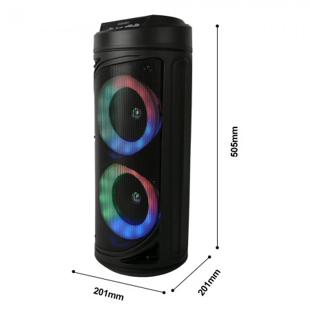 Безжична тонколона ZQS2601 2х6,5inch и микрофона Безжична тонколона ZQS2601 2х6,5inch и микрофона
