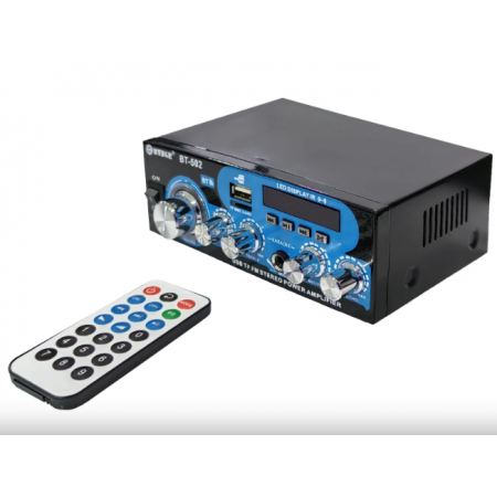 Домашен блутут аудио усилвател BT-502 - USB,FM,TFT,BLT, 2x30W, 220VAC