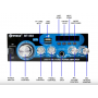 Домашен блутут аудио усилвател BT-502 - USB,FM,TFT,BLT, 2x30W, 220VAC Домашен блутут аудио усилвател BT-502 - USB,FM,TFT,BLT, 2x30W, 220VAC