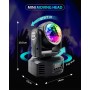 Двустранен диско прожектор Moving Head mini с 4 диода Двустранен диско прожектор Moving Head mini с 4 диода