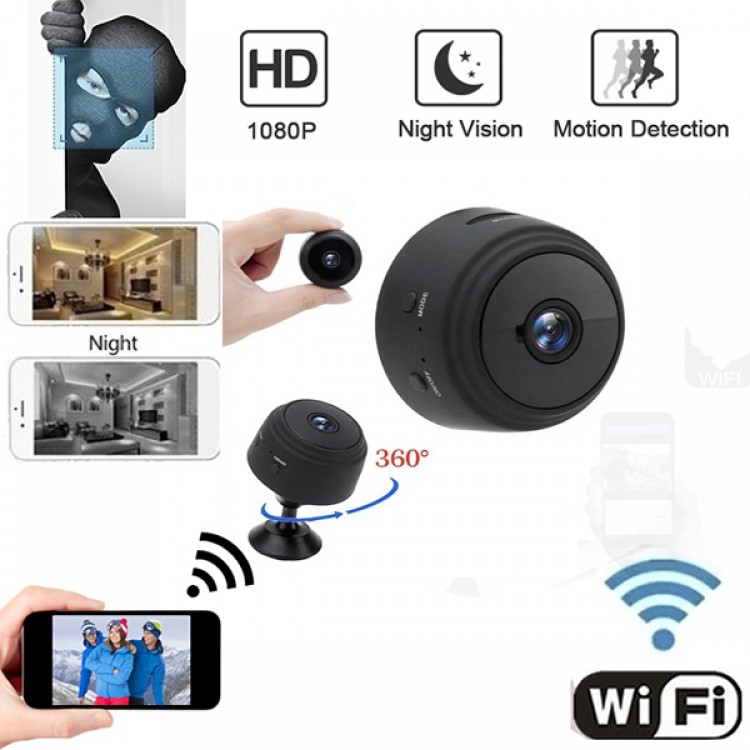 Мини WIFI HD скрита камера за шпиониране Мини WIFI HD скрита камера за шпиониране