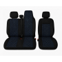 Комплект 2+1 Тапицерия за RENAULT MASTER III 2010-2019 – Текстил, Черна със син шев, 6 части Комплект 2+1 Тапицерия за RENAULT MASTER III 2010-2019 – Текстил, Черна със син шев, 6 части