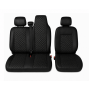 Комплект 2+1 Тапицерия за RENAULT MASTER III 2010-2019 – Еко кожа, Черна с черен шев, 6 части Комплект 2+1 Тапицерия за RENAULT MASTER III 2010-2019 – Еко кожа, Черна с черен шев, 6 части