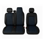 Комплект 2+1 Тапицерия за RENAULT MASTER III 2010-2019 – Еко кожа, Черна със син шев, 6 части Комплект 2+1 Тапицерия за RENAULT MASTER III 2010-2019 – Еко кожа, Черна със син шев, 6 части