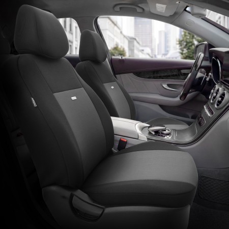 Комплект Тапицерия SelectedFit Flex Design by OTOM текстил – Сива, за Предни и Задни Седалки