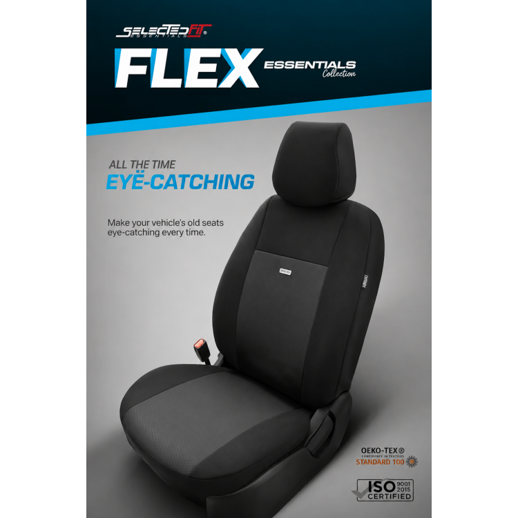 Комплект Тапицерия SelectedFit Flex Design by OTOM текстил – Сива, за Предни и Задни Седалки Комплект Тапицерия SelectedFit Flex Design by OTOM текстил – Сива, за Предни и Задни Седалки