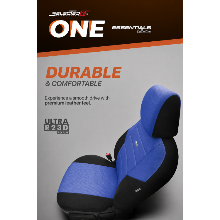 Комплект Тапицерия SelectedFit One Design by OTOM текстил – Черно-Синя, за Предни и Задни Седалки Комплект Тапицерия SelectedFit One Design by OTOM текстил – Черно-Синя, за Предни и Задни Седалки
