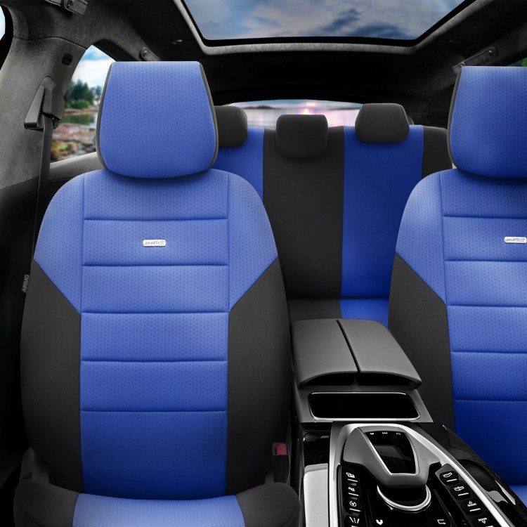Комплект Тапицерия SelectedFit One Design by OTOM текстил – Черно-Синя, за Предни и Задни Седалки Комплект Тапицерия SelectedFit One Design by OTOM текстил – Черно-Синя, за Предни и Задни Седалки