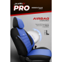 Комплект Тапицерия SelectedFit Pro Design by OTOM текстил с кожа – Черно-Синя, за Предни и Задни Седалки