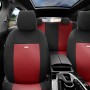 Комплект Тапицерия SelectedFit Flex Design by OTOM текстил – Черно-Бордо, за Предни и Задни Седалки