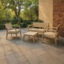 Градински комплект Verona с възглавници (4 части) – Диван, 2 фотьойла и маса