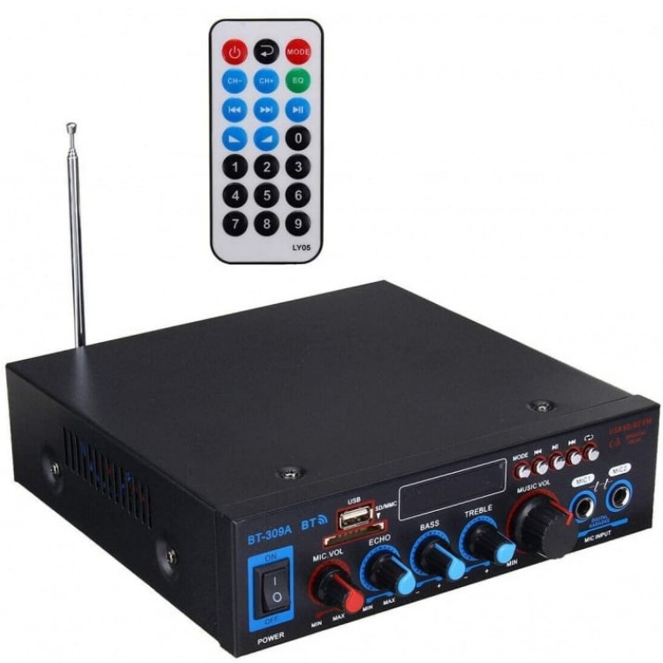 УСИЛВАТЕЛ С ТУНЕР USB/MP3 БЛУТУТ GENERIC КАРАОКЕ BT-309A УСИЛВАТЕЛ С ТУНЕР USB/MP3 БЛУТУТ GENERIC КАРАОКЕ BT-309A