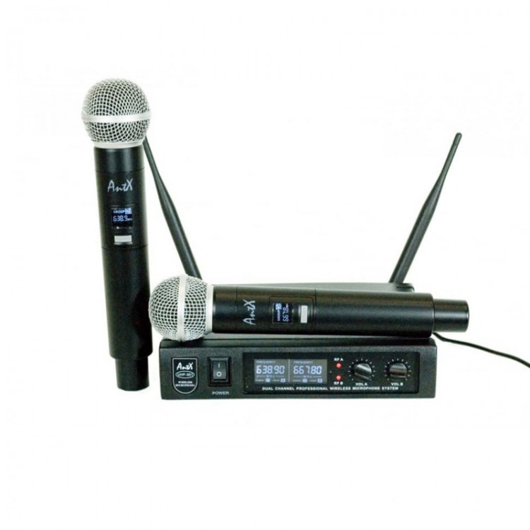 МИКРОФОН БЕЗЖИЧЕН ДВОЕН ПРОФЕСИОНАЛЕН ANTX UHF301 МИКРОФОН БЕЗЖИЧЕН ДВОЕН ПРОФЕСИОНАЛЕН ANTX UHF301