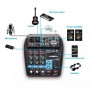 СМЕСИТЕЛ МИКСЕР С ЦИФРОВА АУДИО КАРТА A4 MP3/БЛУТУТ 4 КАНАЛА СМЕСИТЕЛ МИКСЕР С ЦИФРОВА АУДИО КАРТА A4 MP3/БЛУТУТ 4 КАНАЛА