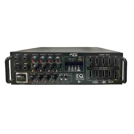 УСИЛВАТЕЛ С ТУНЕР USB/MP3 БЛУТУТ 2X100W AMP-401 ATC УСИЛВАТЕЛ С ТУНЕР USB/MP3 БЛУТУТ 2X100W AMP-401 ATC