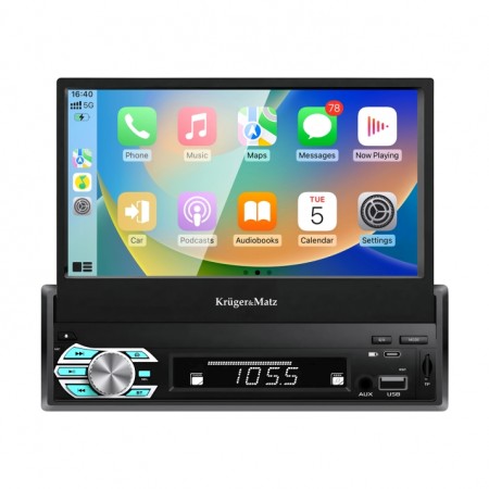 АВТО РАДИО ПЛЕЪР МУЛТИМЕДИЯ С CARPLAY ANDROID 7 KRUGER&MATZ KM2018