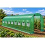 Оранжерия тунелна 1000x300x200см, 30 кв.м, с 20 прозореца и 2 врати зелена ТУНДЖА