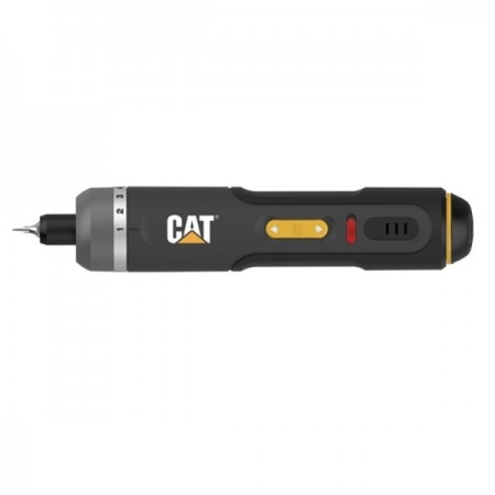 Акумулаторна отвертка CAT DX1110S, с вградена батерия и кабел за зареждане Акумулаторна отвертка CAT DX1110S, с вградена батерия и кабел за зареждане