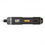 Акумулаторна отвертка CAT DX1110S, с вградена батерия и кабел за зареждане
