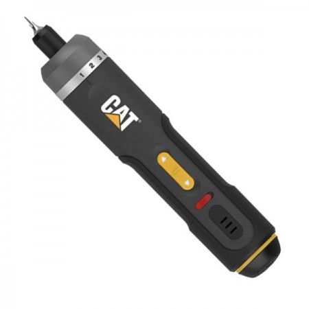 Акумулаторна отвертка CAT DX1110S, с вградена батерия и кабел за зареждане