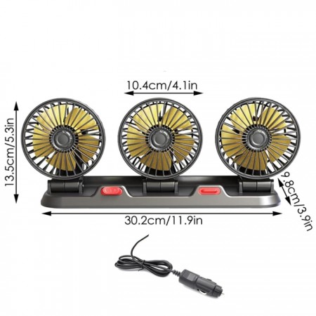 Вентилатор PG376 Троен 12V