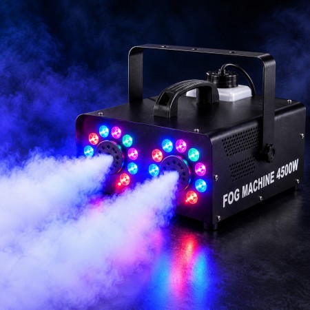 Машина за пушек 4500W с RGB LED осветление и дистанционно, пушек машина 4500W 