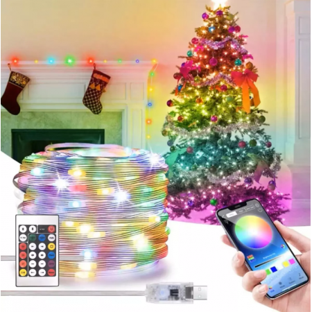 Многоцветна RGB смарт LED лента