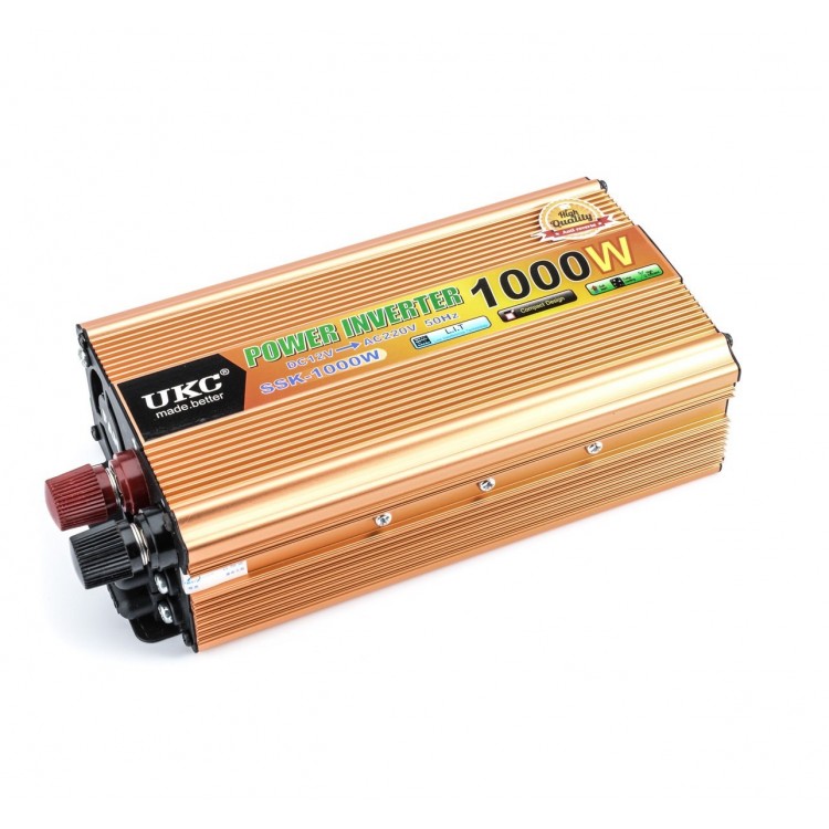 Инвертор UKC , 12v-24v 220V, 1000W Инвертор UKC , 12v-24v 220V, 1000W