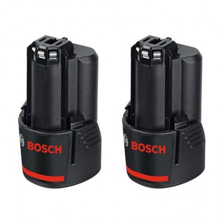 Bosch Батерия акумулаторна Li-Ion със зарядно устройство 12 V, 3 Ah, 2 бр., GBA 12 V