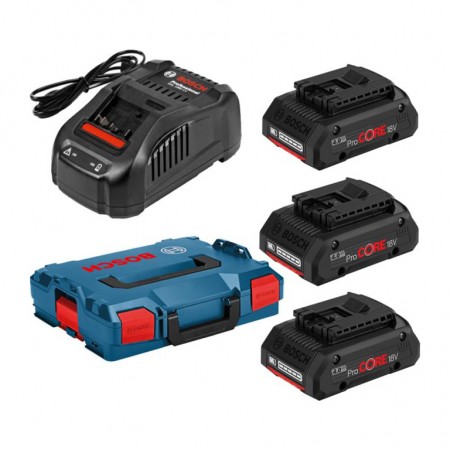 Bosch Батерия акумулаторна Li-Ion със зарядно устройство 18 V, 4 Ah