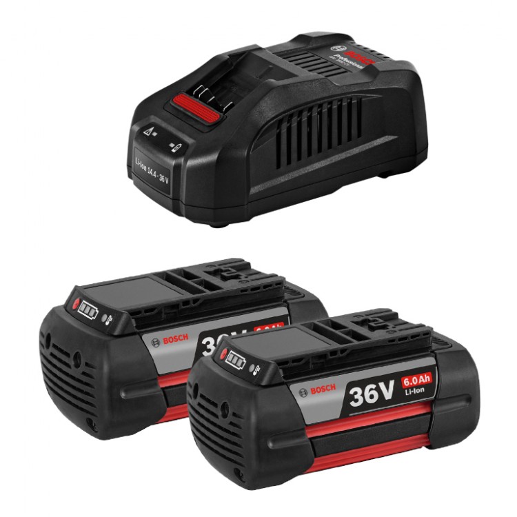 Bosch Батерия акумулаторна Li-Ion със зарядно устройство 36 V, 6 Ah, 2 бр., GAL 3680 CV Bosch Батерия акумулаторна Li-Ion със зарядно устройство 36 V, 6 Ah, 2 бр., GAL 3680 CV