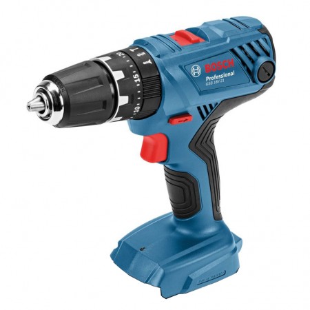 Bosch Бормашина винтоверт акумулаторна ударна без батерия и зарядно, 18 V, 55 Nm, 1.5-13 мм, GSB 18V-21