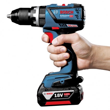 Bosch Бормашина винтоверт акумулаторна ударна с батерия и зарядно, 18 V, 5 Ah, 60 Nm, 1.5-13 мм, GSB 18V-60 C Bosch Бормашина винтоверт акумулаторна ударна с батерия и зарядно, 18 V, 5 Ah, 60 Nm, 1.5-13 мм, GSB 18V-60 C