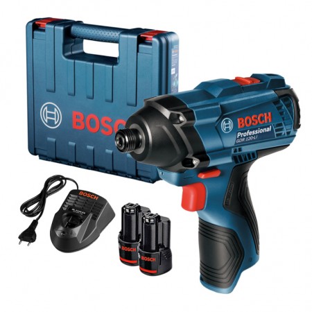Bosch Гайковерт акумулаторен ударен 12 V, 2.0 Ah, 100 Nm, 1/4", GDR 120-Li