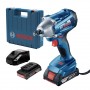 Bosch Гайковерт акумулаторен ударен 18 V, 3 Ah, 250 Nm, 1/2", GDS 250 Li Bosch Гайковерт акумулаторен ударен 18 V, 3 Ah, 250 Nm, 1/2", GDS 250 Li