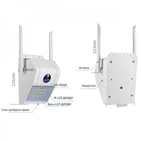 Wi-fi камера с осветление 2 в 1 Wi-fi камера с осветление 2 в 1