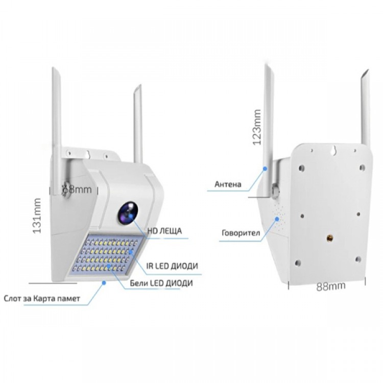 Wi-fi камера с осветление 2 в 1 Wi-fi камера с осветление 2 в 1