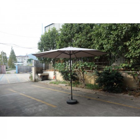 Градински алуминиев чадър с механизъм TLB005-350-6 таупе / 350см Градински алуминиев чадър с механизъм TLB005-350-6 таупе / 350см