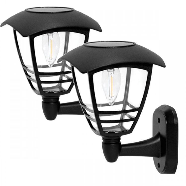 2 БРОЯ EL-23379 СОЛАРНА LED ЛАМПА ЗА СТЕНА 0.3W IP44 2 БРОЯ EL-23379 СОЛАРНА LED ЛАМПА ЗА СТЕНА 0.3W IP44