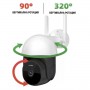 Смарт охранителна камера 4G 360° IP PTZ Смарт охранителна камера 4G 360° IP PTZ