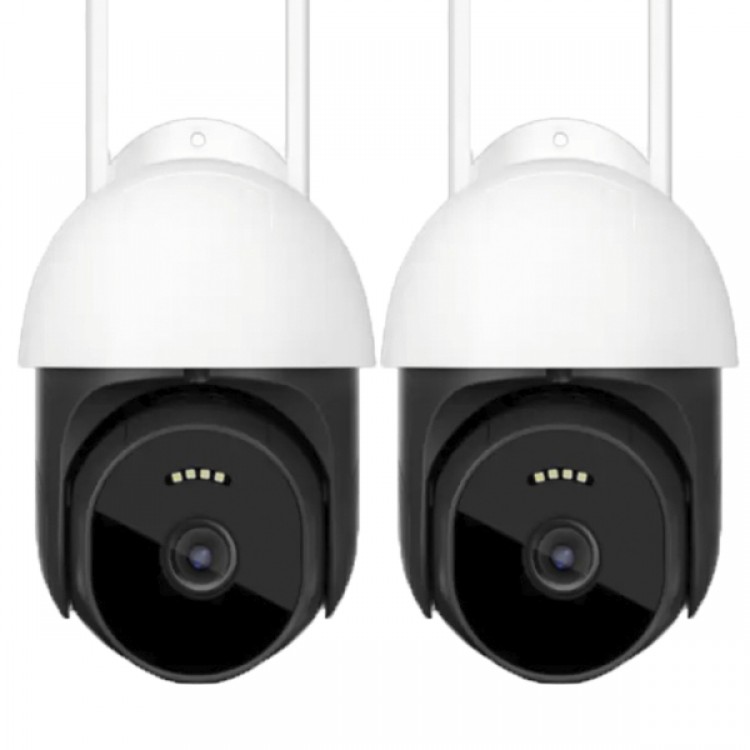 2 Броя смарт охранителна камера 4G 360° IP PTZ 2 Броя смарт охранителна камера 4G 360° IP PTZ