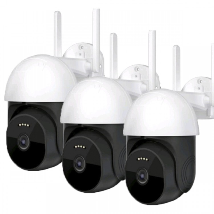 3 Броя смарт охранителна камера 4G 360° IP PTZ 3 Броя смарт охранителна камера 4G 360° IP PTZ