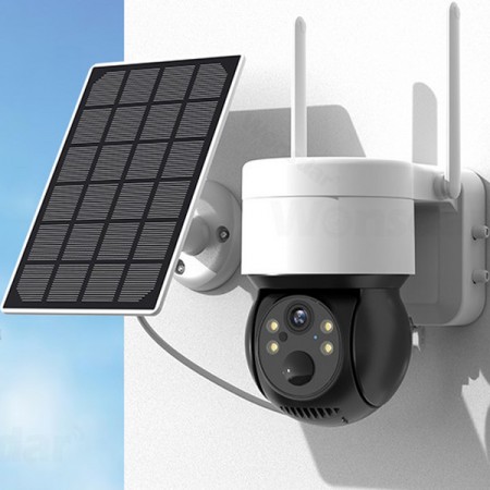 Соларна Wi-Fi Камера 5MP със самозареждащи се акумулаторни батерии Соларна Wi-Fi Камера 5MP със самозареждащи се акумулаторни батерии