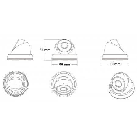 2 Броя Куполовидна Камера 2 Броя Куполовидна Камера